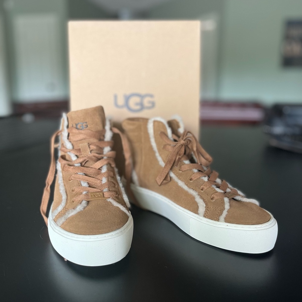 BRAND NEW UGG Olli Heritage sneaker boot. Women’s size 8.5. Tan.